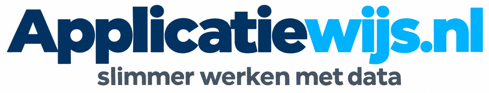 Applicatiewijs.nl - Slimmer werken met data